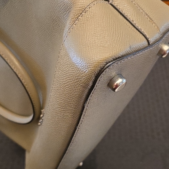 Coach Beige Leather Crossbody Bag - Picture 9 of 13